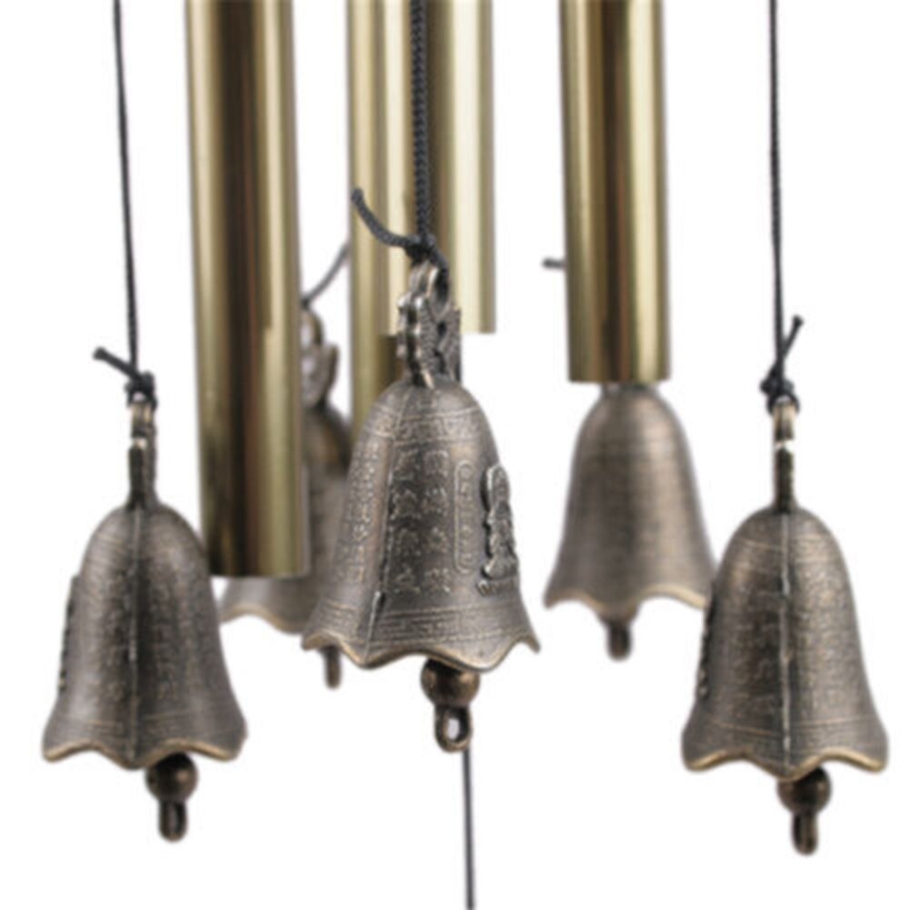 67cm Wohnzimmer Windspiele Garten Ich bin Freien 4 Röhren Glocken Rostschutz Kupfer Antike Windchime Für Haus Hof Hängen dekoration