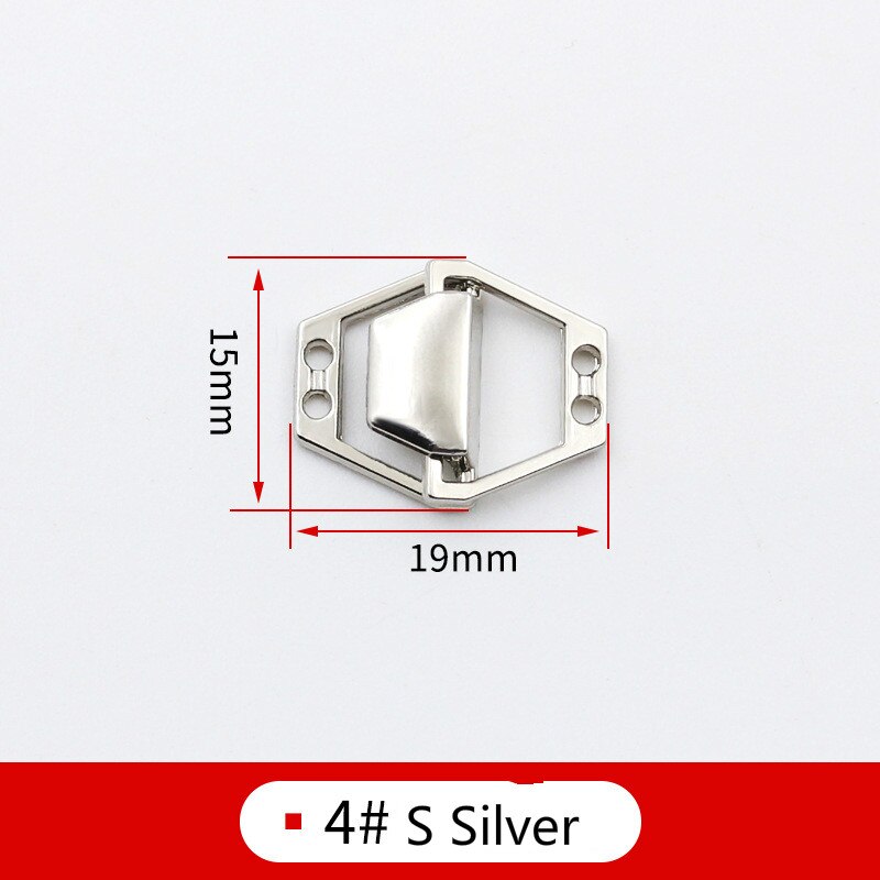5 Pcs Metal Gecombineerd Gecombineerd Gesp Voor Bontjas Windjack Clip Sluiting Gespen Voor Handtas Vest Clip Gesp Voor Naaien: 4S