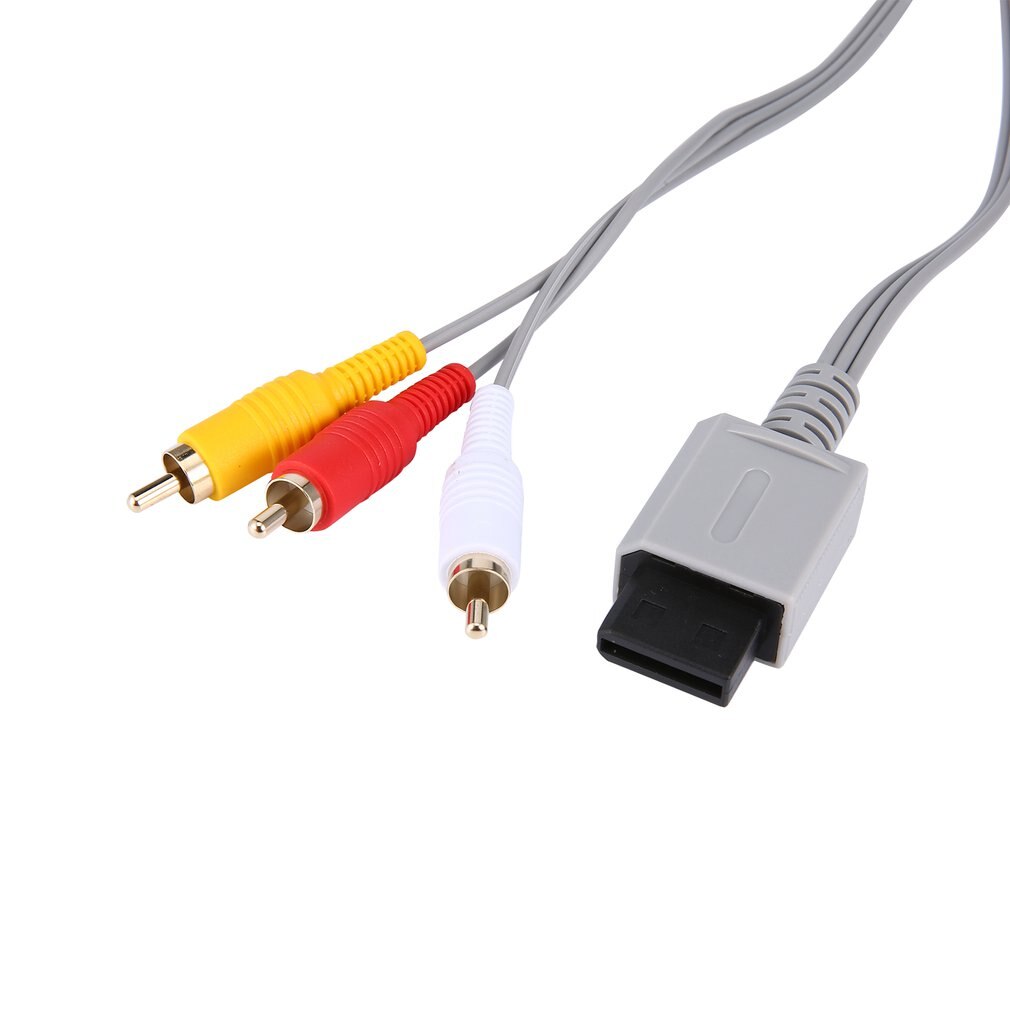 1.8 Meter Vergulde Audio Video Av Composite 3 Rca Kabel Voor Nintend Voor Wii