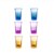 6 Shot Glass Dispenser Holder Carrier Caddy Liquor Dispenser Party Beverage Drinking Games Bar Cocktail Wine Quick Filling Tool: 6 colorful cups