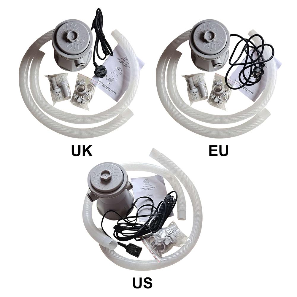 20W 110-240V Electric Swimming Pool Filter Pump Water Cleaning Circulation Filter Tool Above The Ground Pool