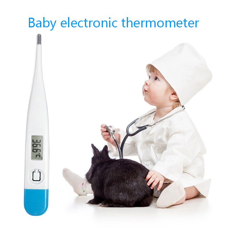 Thermomètre numérique Oral pour fièvre, étanche, pour adultes et enfants, alerte de fièvre, rappel de mémoire, écran LCD