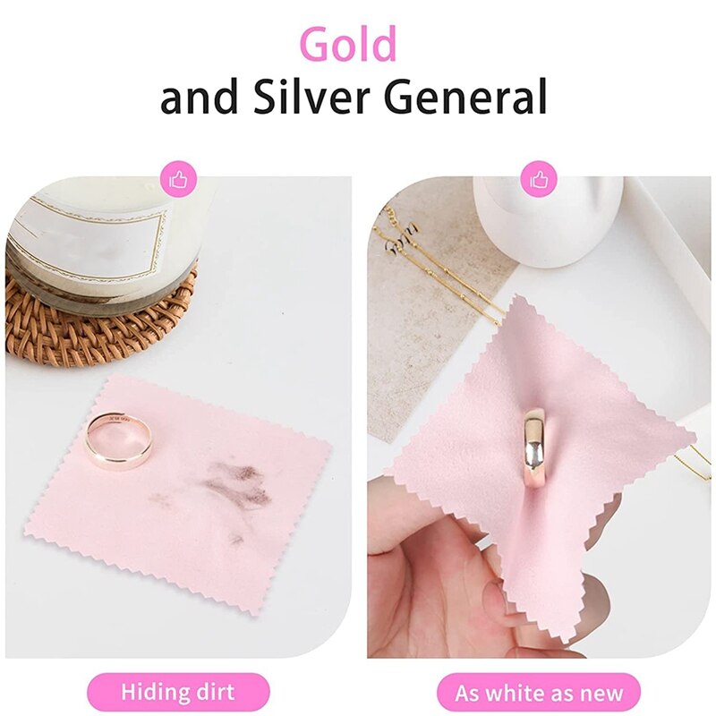 200Pcs Jewelry Cleaning Cloth,Silver Polishing Cloth Individually Wrapped,Small Jewelry Polishing Cloth