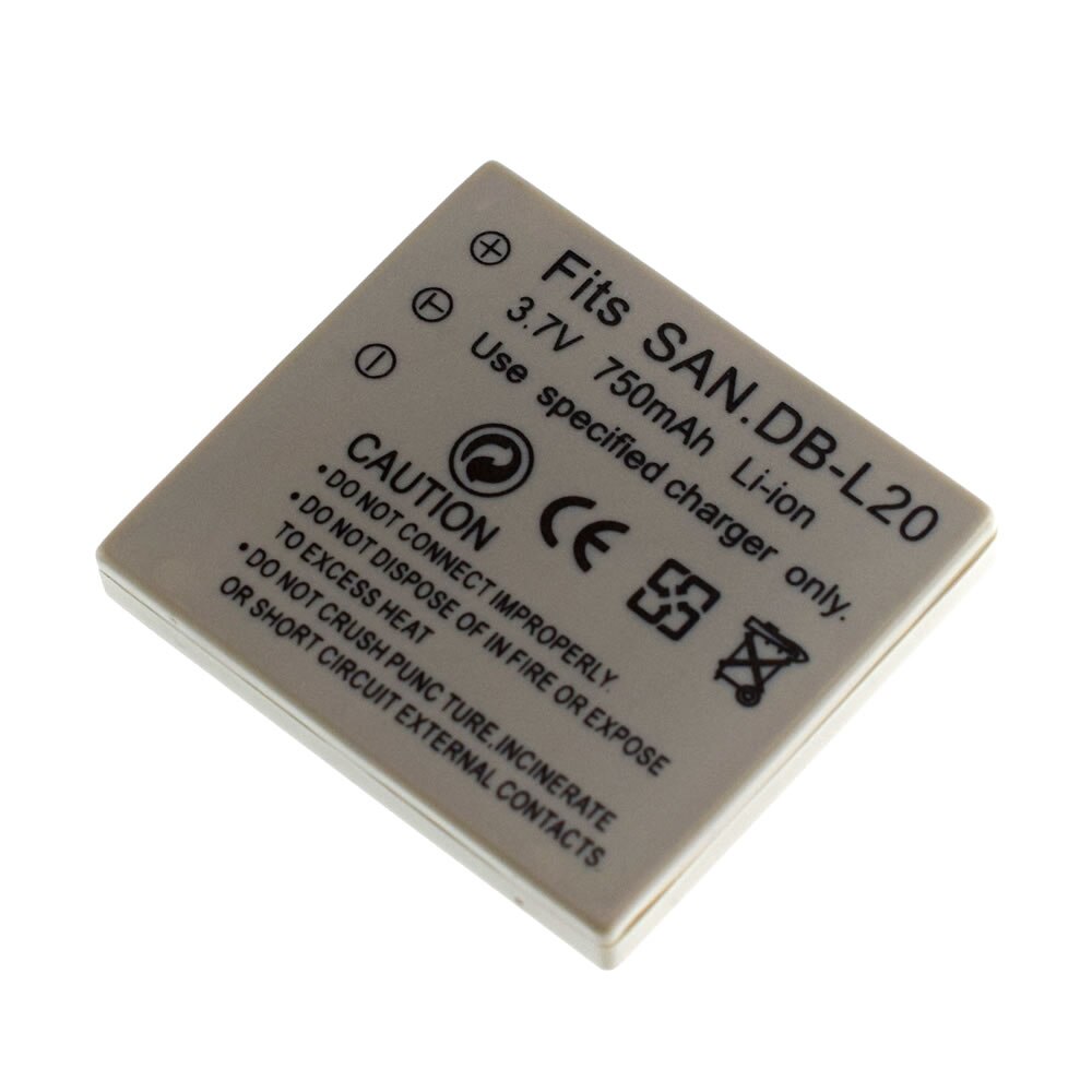 4x Batterij DB-L20 L20A L20AU Voor Sanyo Xacti Digitale Camera 'S Camcorders Vpc CA6OR CA65 CA8 CA9 CG6 CG9 CG65 E1 e2 E6