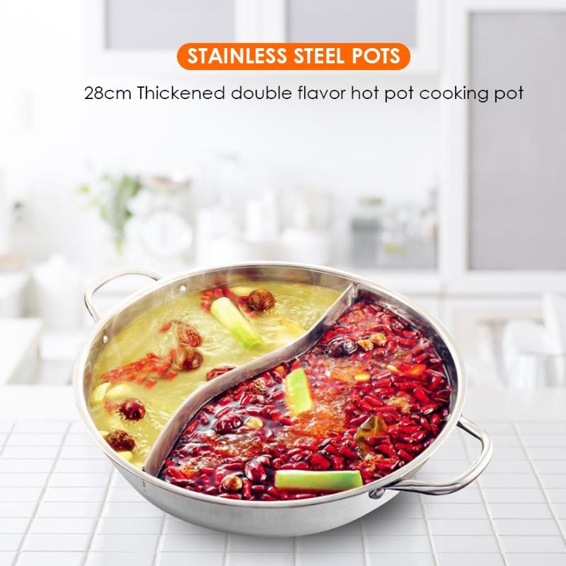 Marmite à Fondue mandarine à une seule épaisseur | Marmite de cuisson en acier inoxydable, Double oreille
