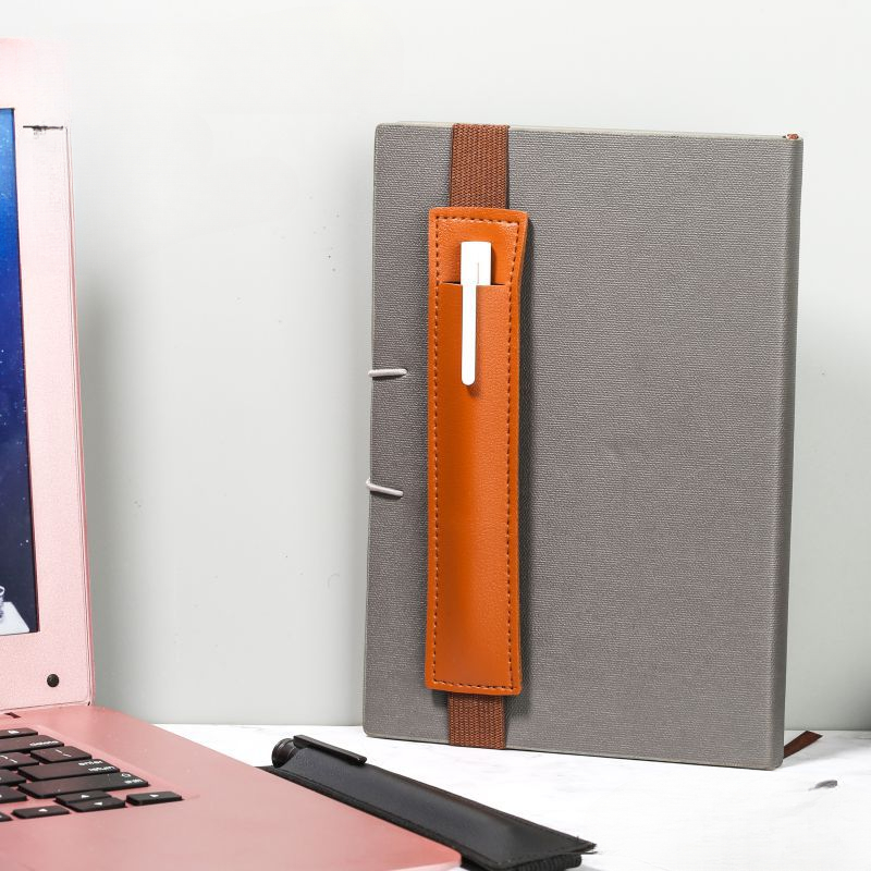 Porte-stylo à bande élastique réglable en cuir, poudres de stylo pour licence, porte-stylo pour ordinateur portable, porte-stylo pour ordinateur portable, 1,2 pièces