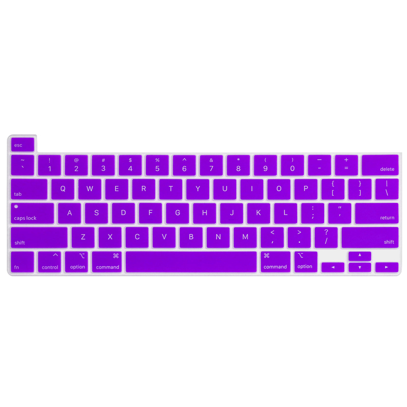 US style keyboard protector For Macbook Pro 16 inch keyboard cover A2141 silicone waterproof keyboard skin: Purple