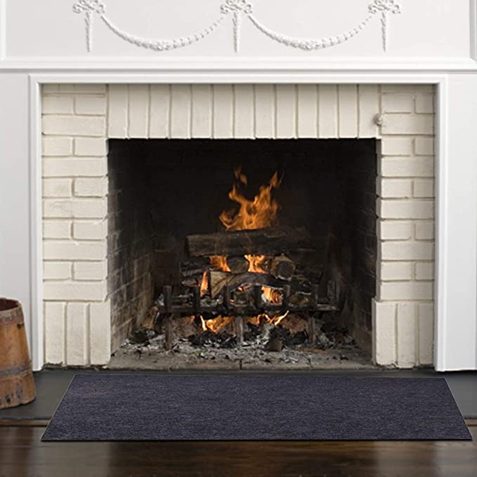 Tapis de Protection anti-feu, résistant au feu, pour foyer de cheminée, antidérapant