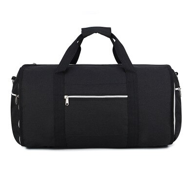 50l multi-função em camadas saco de ginásio para homem mulher sapatos compartimento transportar bolsa de ombro sacos de viagem mochila: black