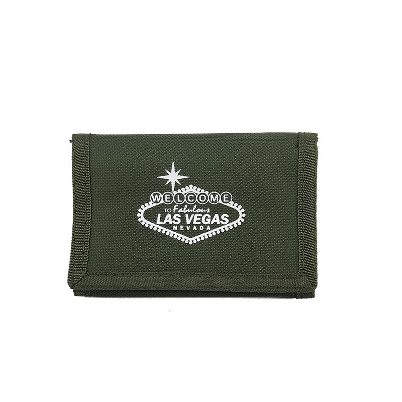 Bello Tutti Canvas Mens Portefeuilles Hasp Portemonnee Mannelijke Trifold Korte Portemonnee Id Kaarten Houder Geldzakken Clutch Portemonnee pocket: green