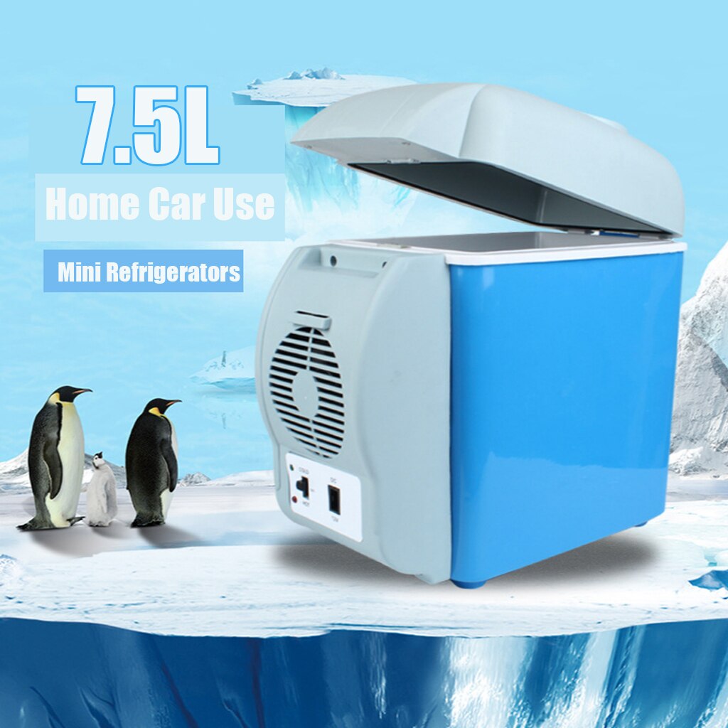 7.5L Mini Car Fridge Car Refrigerator Cooler Warmer Box Portable Car Fridge 12V for Home Office