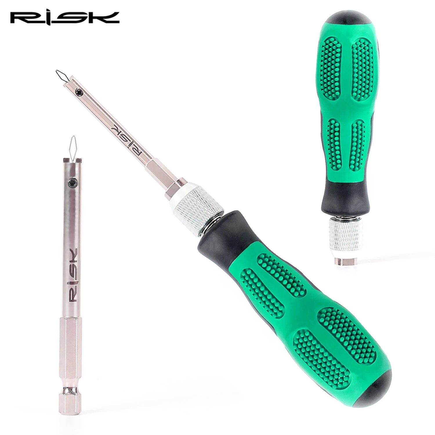 RISK Bike Spoke Nipple Insertion Tool Screwdriver Bicycle Spoke cap Removal Wrench MTB Road Bike Wheel spoke nipple Key