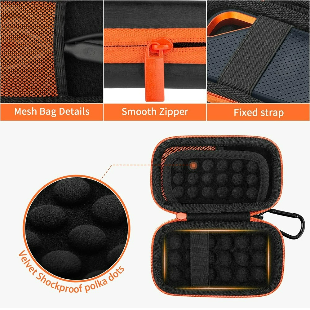 Custodia Protettiva Rigida per SanDisk Extreme Pro / Extreme Portable SSD 1TB 2TB, Borsa da Viaggio Universale Impermeabile per MP3 MP4
