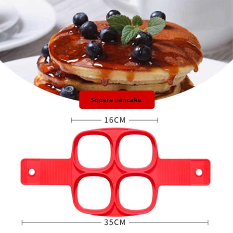Pancake Non-stick Silicone Mold Cooking Tool Round Center Pancake Machine Egg Tool Rice Cooker Flip Egg Mold Kitchen Baking: FANG