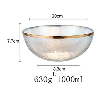 Rainbow Glass Dinner Plates Food Plates Desset Plate Cake Dish Salad Bowl Fruit Bowls Food Storage Glassware Dinnerware: C
