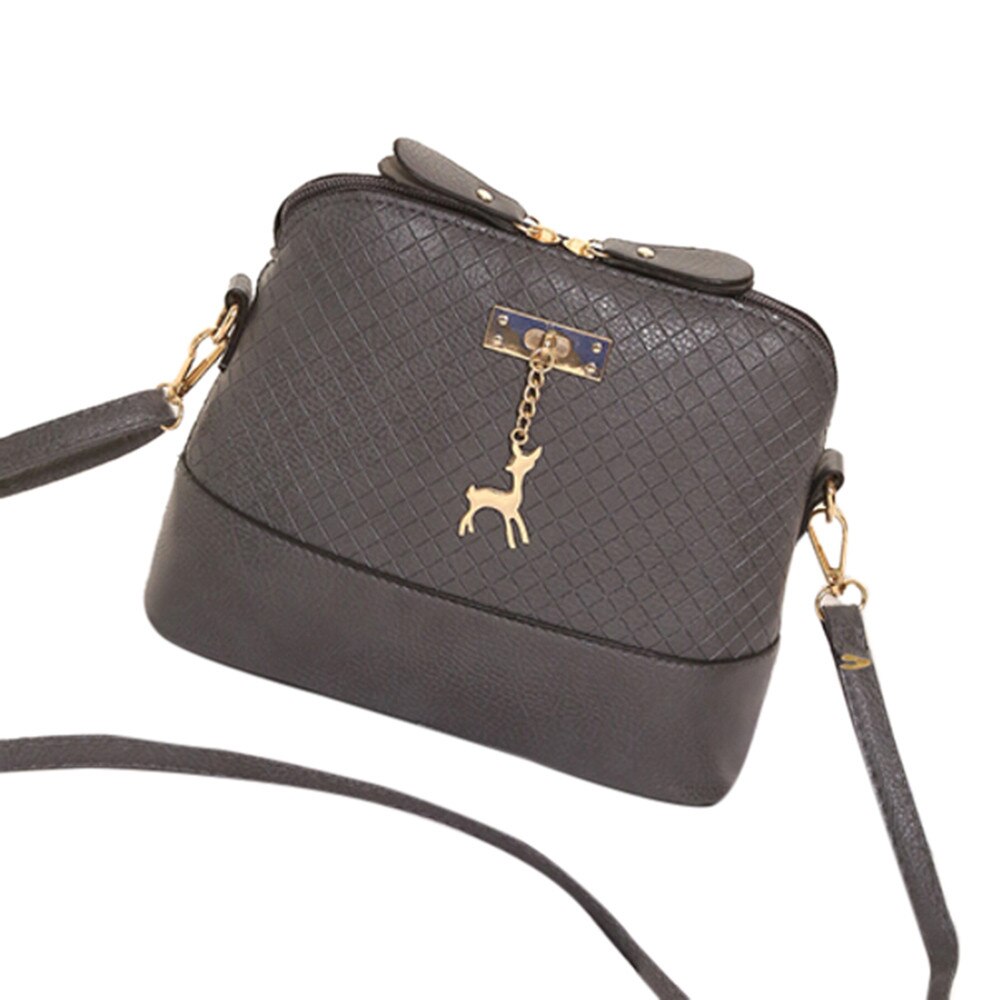 Sacos para mulheres 2020 com veado brinquedo forma concha saco mini sacos de ombro crossbody sacos para praia bolsa feminina: Cinza