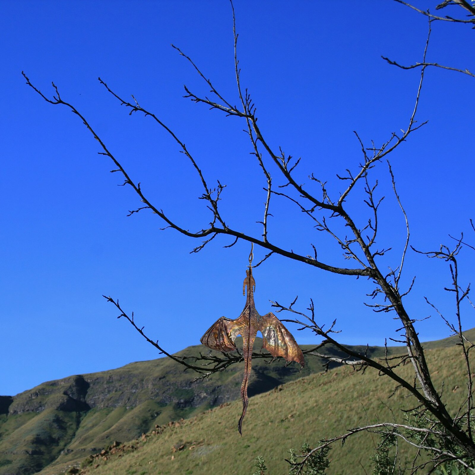 12 "X 7" X 5 "Bat Wind Catcher Sculpturen Tuin Windmolen Tuin Ornament Yards Art Draak Wind catcher Tuin Yard Decoratie