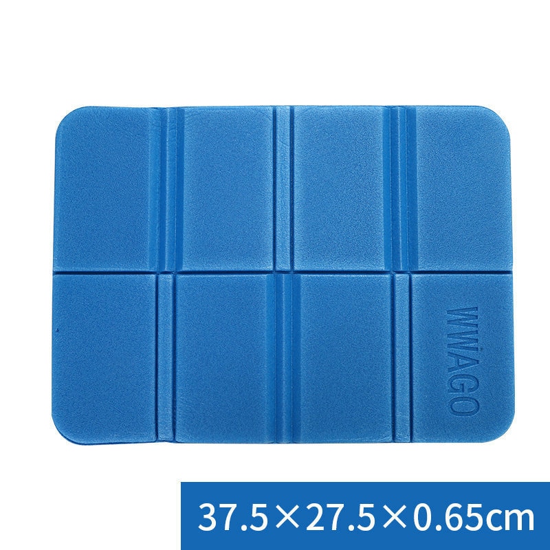Draagbare Licht Waterdichte Outdoor Zitkussen Duurzaam Reizen Wandelen Picknick Camping Mat Vouwen vochtbestendige Kussen Pad: New Blue 
