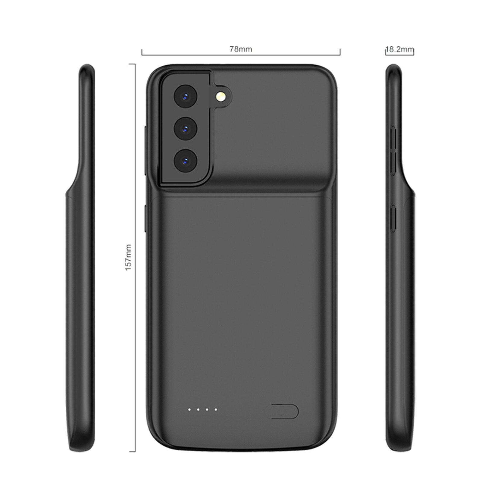 Voor Samsung Galaxy S21 Plus Batterij Case Slim Externe Power Bank Voor Samsung S21 Ultratpu Shockproof Batterij Opladen Cover: S21
