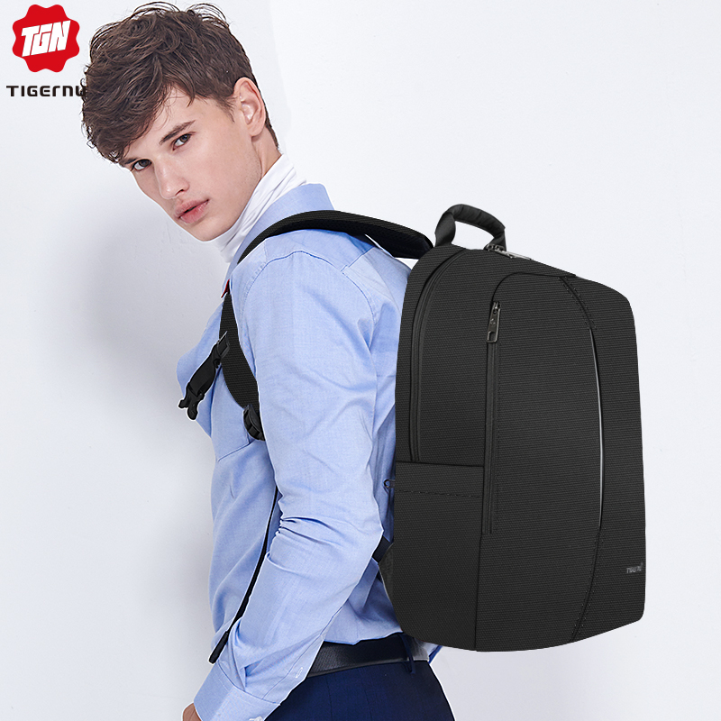 Tigernu moda anti incrustação portátil mochila casual com carregamento usb peso leve mochila feminina saco de bagagem para o estudante do sexo masculino