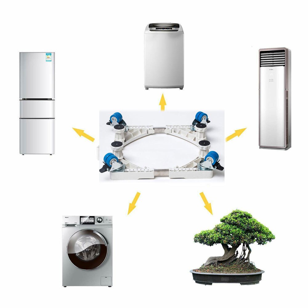 Adjustable Appliance Roller Mover Trolley Wheels Base Castors Machine Swivel Castor Wheels Replace Hardware Furniture Castors