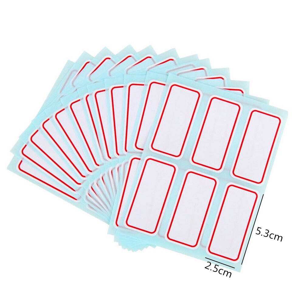 72pcs /pack White Self Adhesive Stickers Labels Name Sticker Household Classification Mark Sticker Seasoning Bottle Sticker: 72PCS