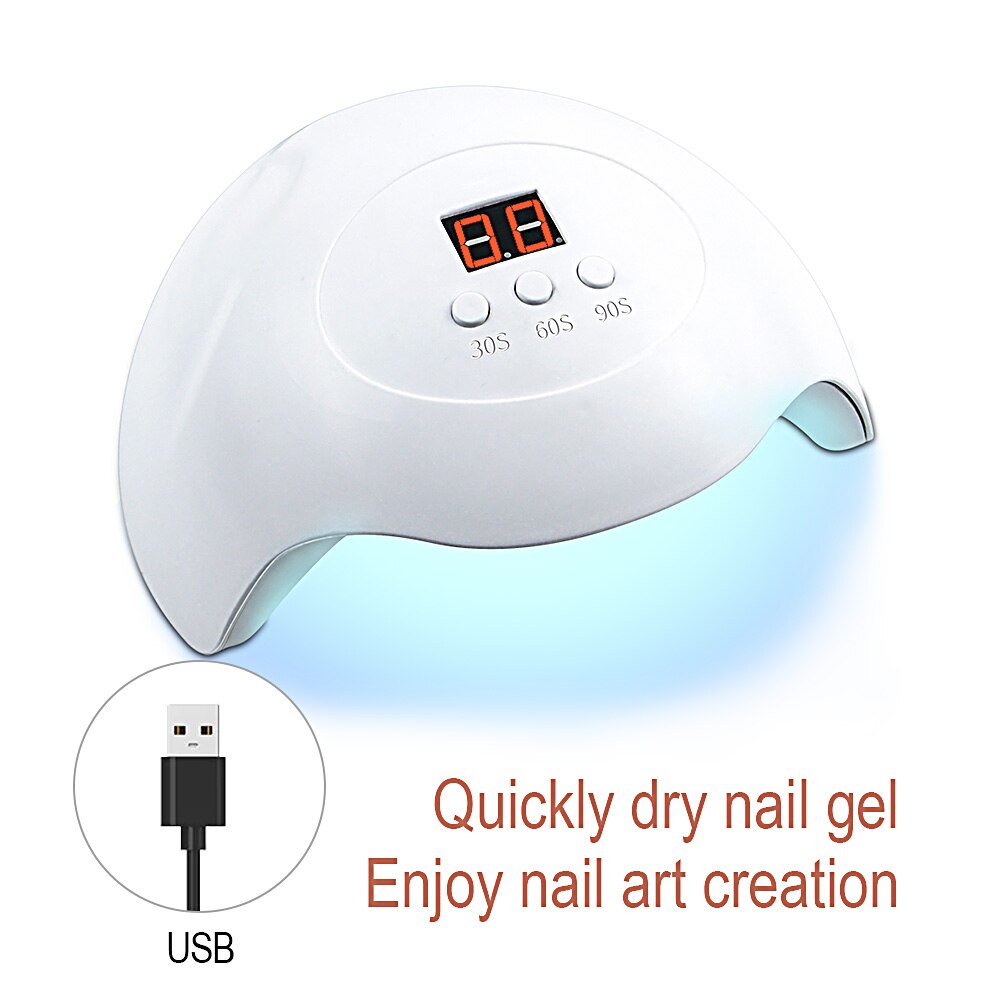 LKE-lámpara UV de 36W para uñas, lámpara led para uñas con pantalla Digital portátil, secador de uñas, 3 modos de sincronización, herramientas de arte de uñas