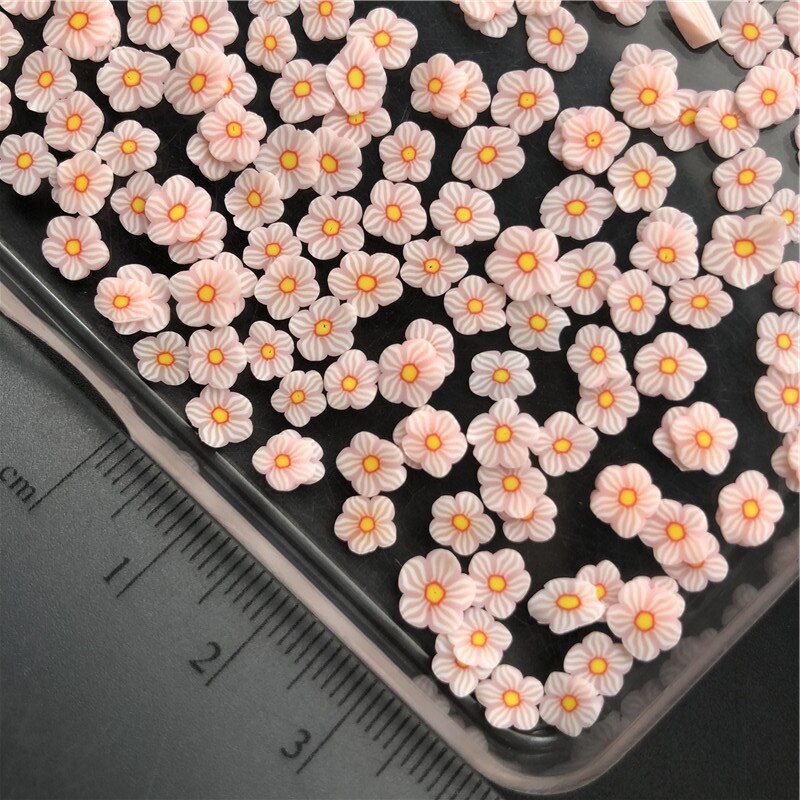 Polimerarcilla con flor rosa de 60g, arcilla suave rociada para niños Diy/manualidades Diy/Nail Art/decoración para Scrapbook/relleno artesanal