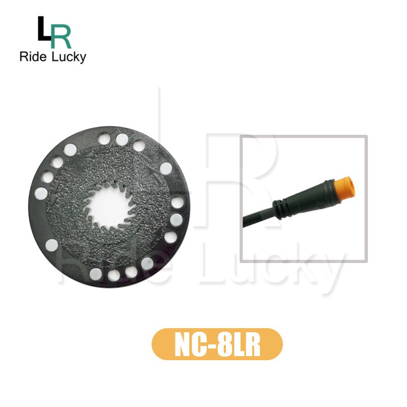 Ebike Waterproof Normal connector Plug PAS Pedal Assist Sensor Double hall 12 Magnets V12 D12 Left Side PAS System: WP BZ5 8 signal