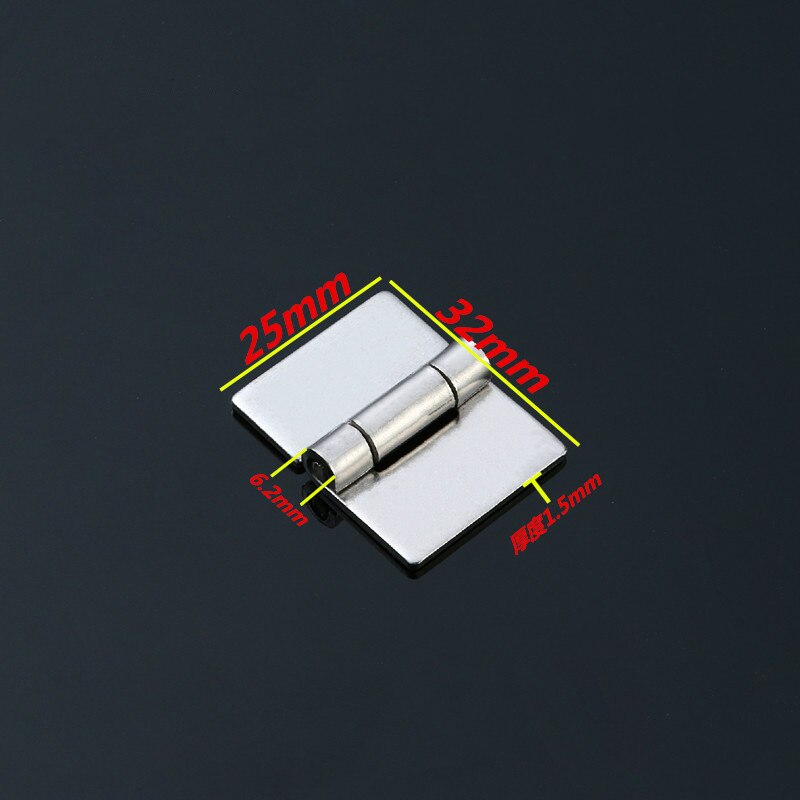 Jd 10Pcs 304 Rvs Scharnier Polijsten Industriële Meubels Hardware Accessoires Metalen Lassen Scharnier: 25X32X1.5
