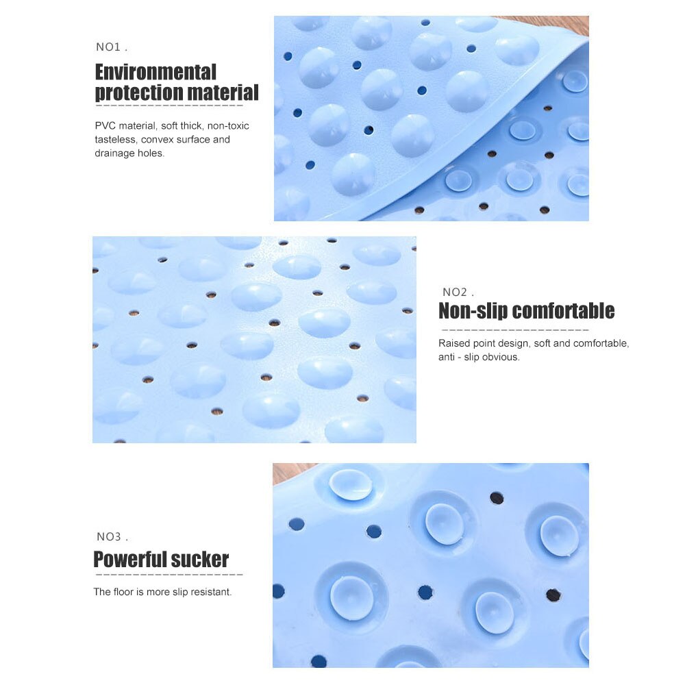 High Quantity Anti Slip Mat For Shower Hotel Toilet Fan-Shaped Antiskid Mat Triangle Bath Mat Drain Kitchen Bathroom Accessories
