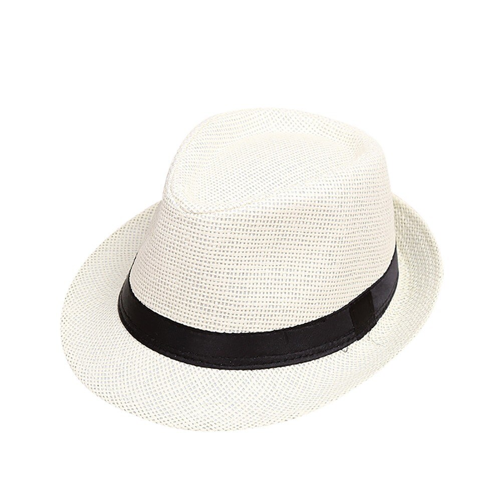Kinder Sonnenhut Kinder Sommer Strand Stroh Hut Jazz Panama Trilby Fedora Hüte Britischen Cap Atmungsaktiv Baby Hüte Mädchen Jungen Sonnenblende