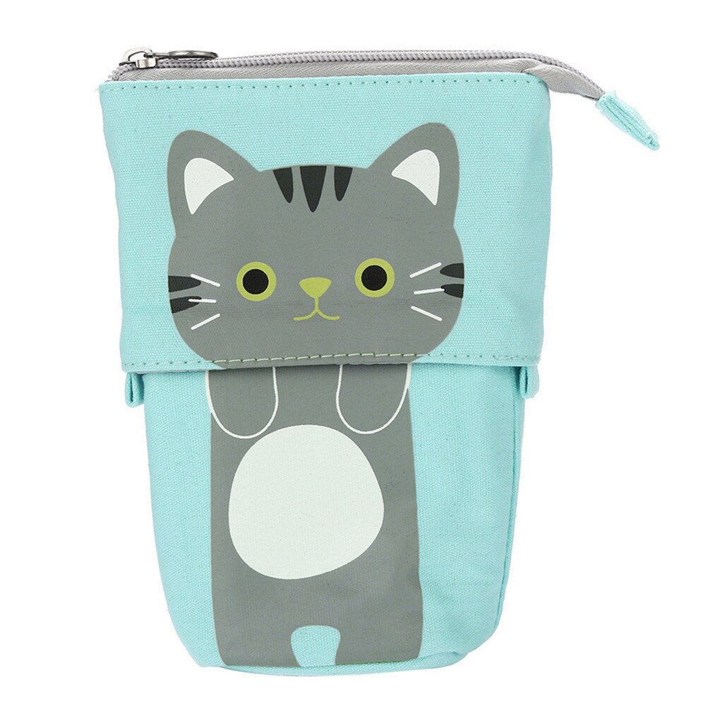 1pc butik penna fall låda tecknad söt katt teleskop penna väska brevpapper låda flickor skolan kontorsmaterial: A