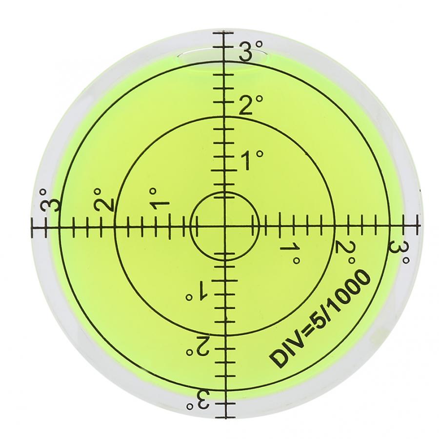 Digitalt inklinometer niveau boble 60mm diameter måleværktøj rund med skala til kamera platform balance niveau måling