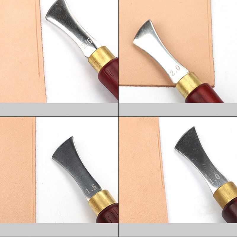 Handle Leather Edge Creaser Leathercraft Marking Edge Decorate Line Tool Stainless Steel Blade Shallow Groove Press Line