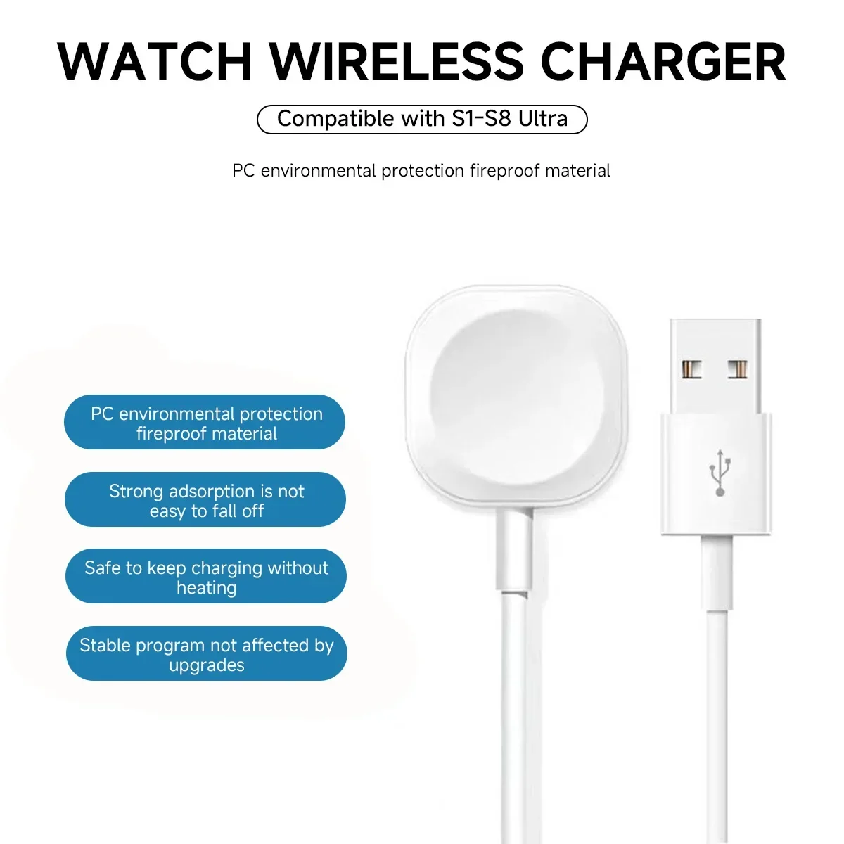 Magnetisk trådlös laddare för apple watch series 10 9 8 7 ultra 2 se snabbladdningskabel tillbehör för iwatch 8 7 6 5 4 3 2 1