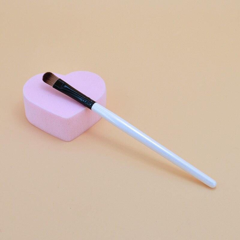 Lábios macios sombra escova de maquiagem durável blending blush corretivo escovas lábio olho rosto fundação compõem cosméticos escova tslm1: white handle