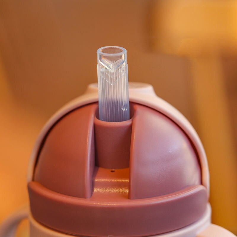 Biberons pour bébé, gobelet d&#39;alimentation avec boule de gravité en paille, gros calibre, pour enfants, pour boire du lait et de l&#39;eau, bouteille à double usage