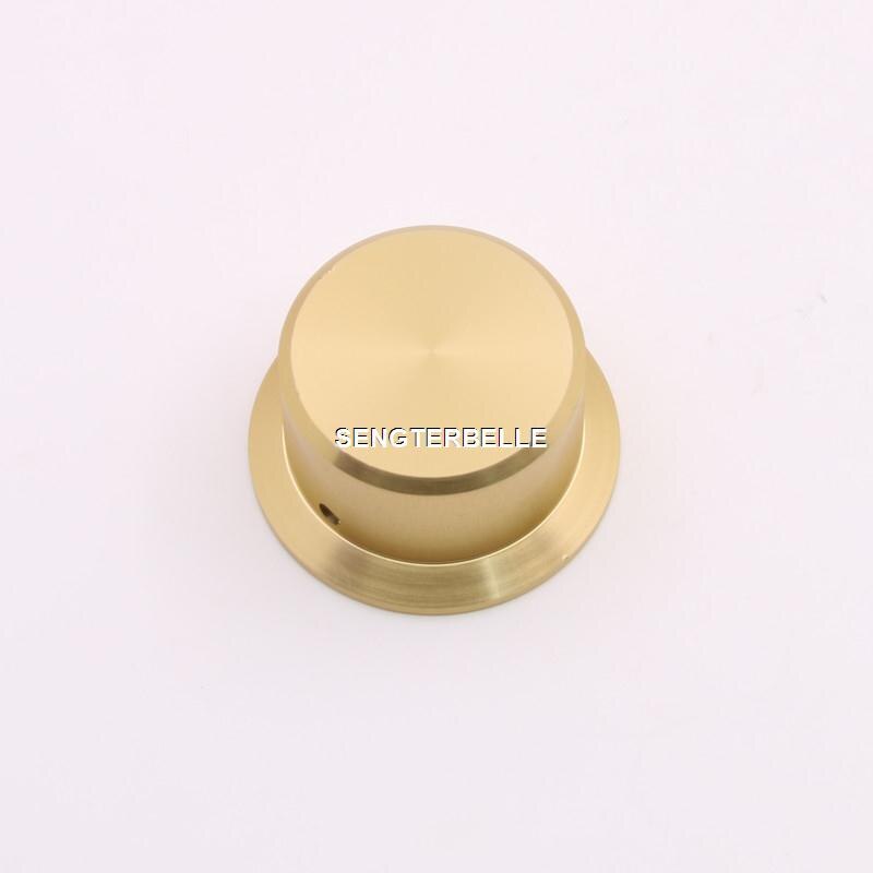 Golden straw hat aluminum knob volume knob 50mm diameter 27mm height