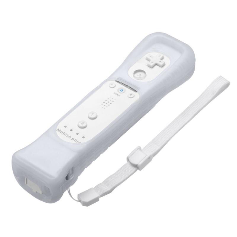 For Nintendo Wii Motion Plus Adapter Sensor Handle Accelerator Intensifier & Silicon Case Remote Controller Motion Enhancer