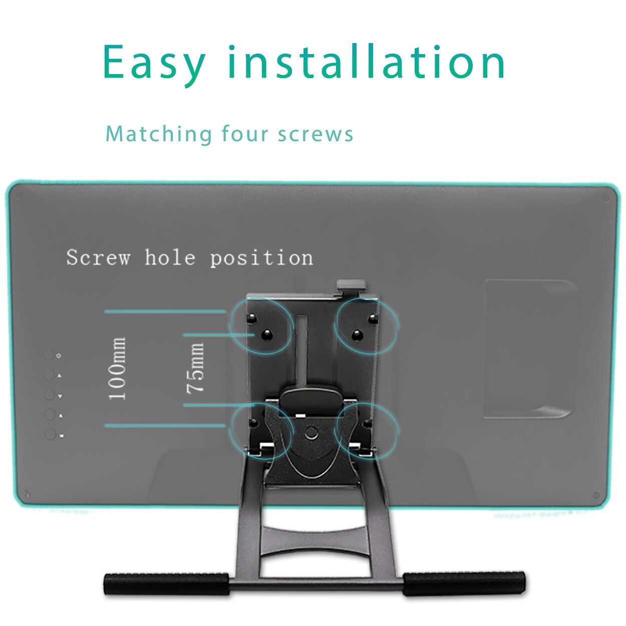 Tilt Mounted Fold Monitor Holder Vesa 13Inch-27Inch Lcd Display Press Screen Stand