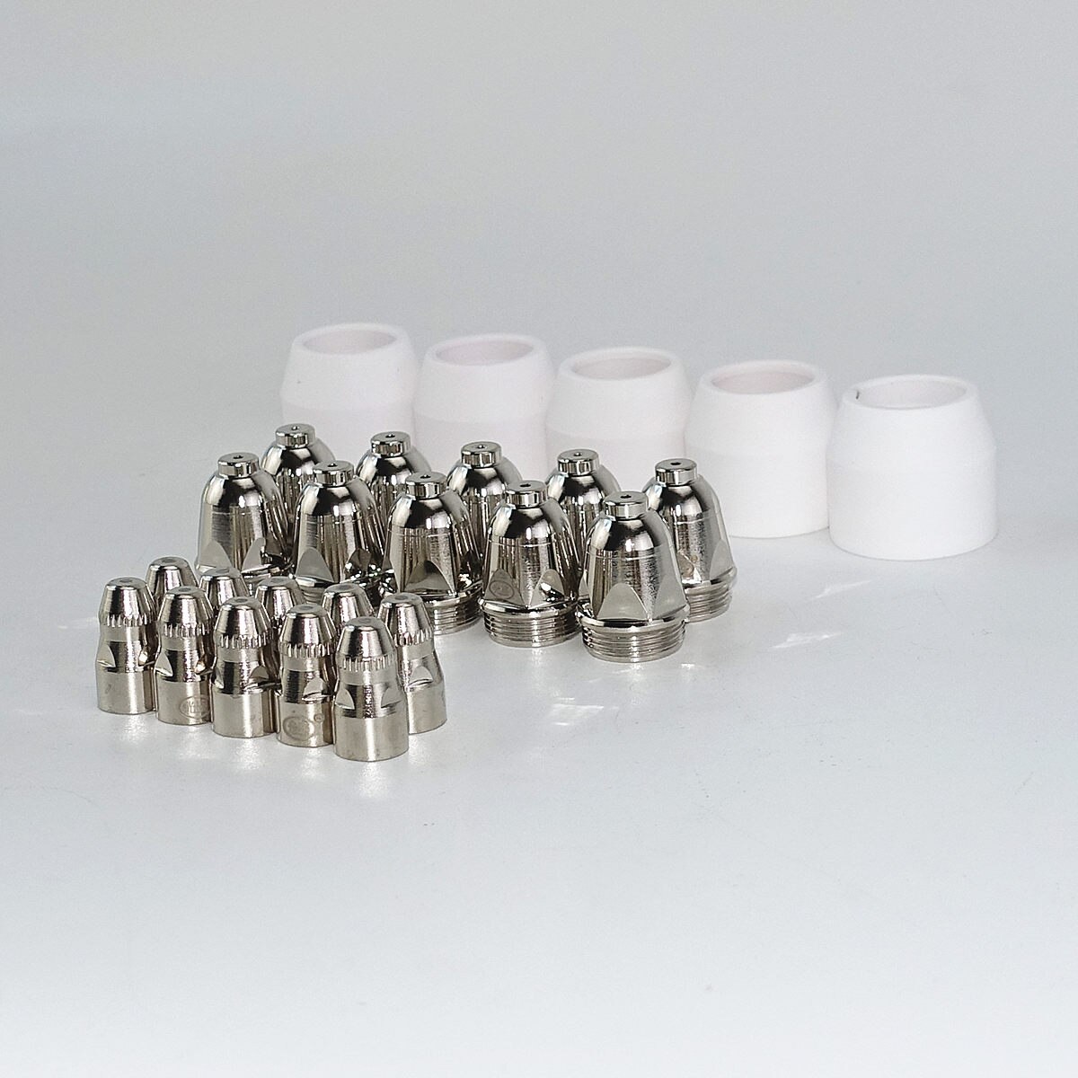 P80 plasma skærebrænder forbrugsmateriale 25 stk, plasma brænder skjold kop spids elektrode dyse