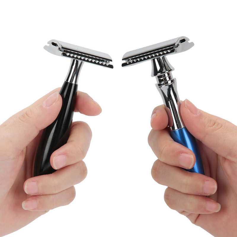 Male Grooming Aftershave Shaving Double Edge Blade Retro Safety Stainless Steel Men Manual Shaver Male Care Mens