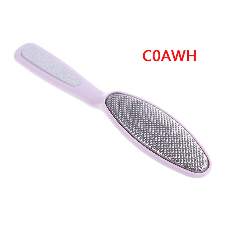 1pc de doble cara pie Rasp depurador rallador áspera eliminador de callos de piel muerta raspador de Lima de pedicura colores herramientas: Púrpura