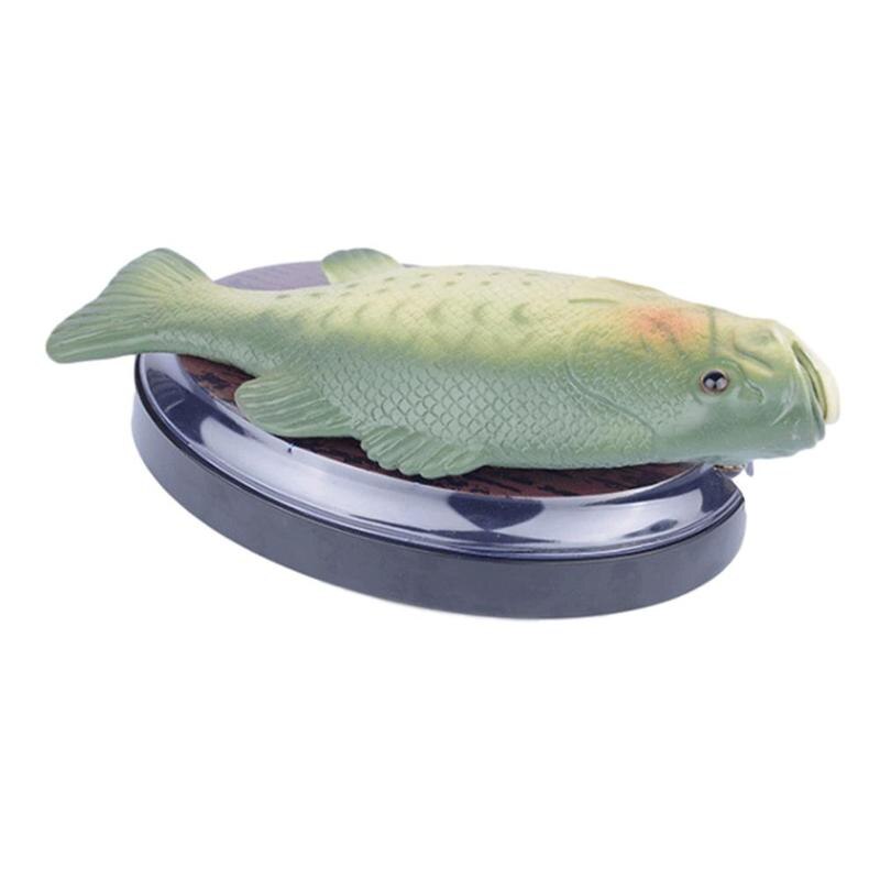1Pc Elektrische Zingen Zalm Zingen Kloppend Plastic Vis Spoof Speelgoed Kind Halloween Speelgoed Q9V5