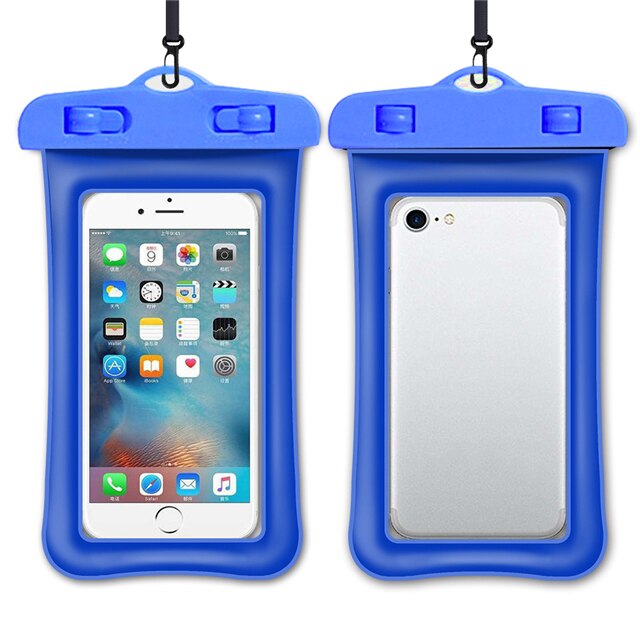 Schwimm Airbag Wasserdichte Schwimmen Tasche Telefon fallen Für iphone 13 12 Profi Max Samsung Xiaomi Redmi Hinweis 10 9 Profi huawei P30 P20 Abdeckung Fall Startseite: Blau