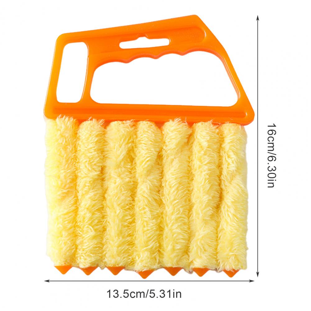 Blind Cleaning Brush Ergonomic Handle Soft Plush Blind Duster Soft Plush Non-Damaging Duster Brush Plastic Blind Cleaner