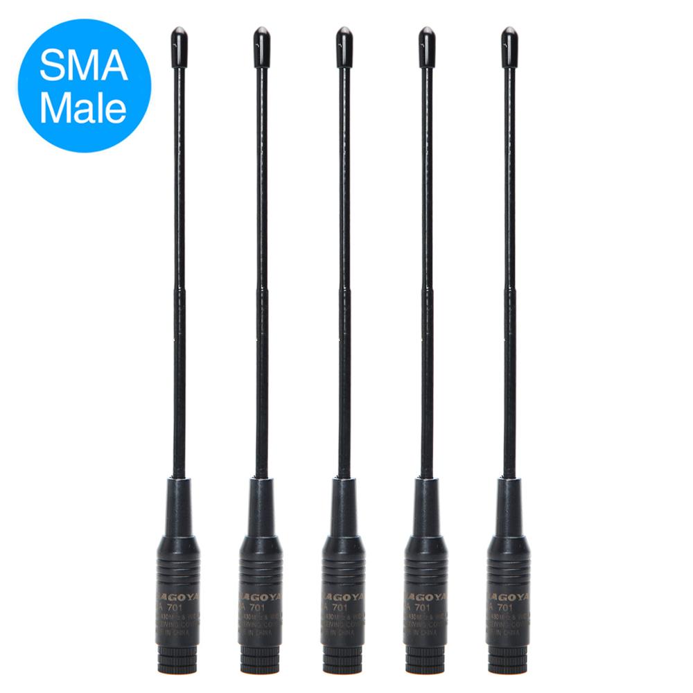 Nagoya NA-701 SMA-Male Dual Band 144/430Mhz Antenna NA701 for Baofeng TYT TH-UVF8D TH-UVF9D TH-UV8000D/E Wouxun Walkie Talkie