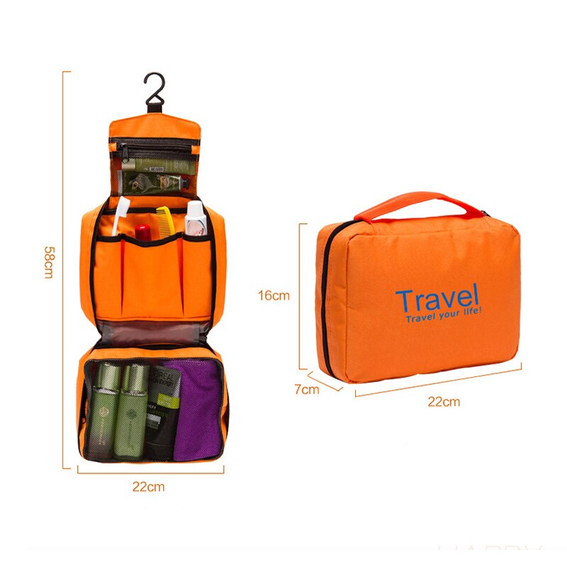 Sac de voyage multifonctionnel de imperméable à l'eau Portable articles de toilette hommes et femmes cosmétiques sac de rangement sac de toilette suspendu
