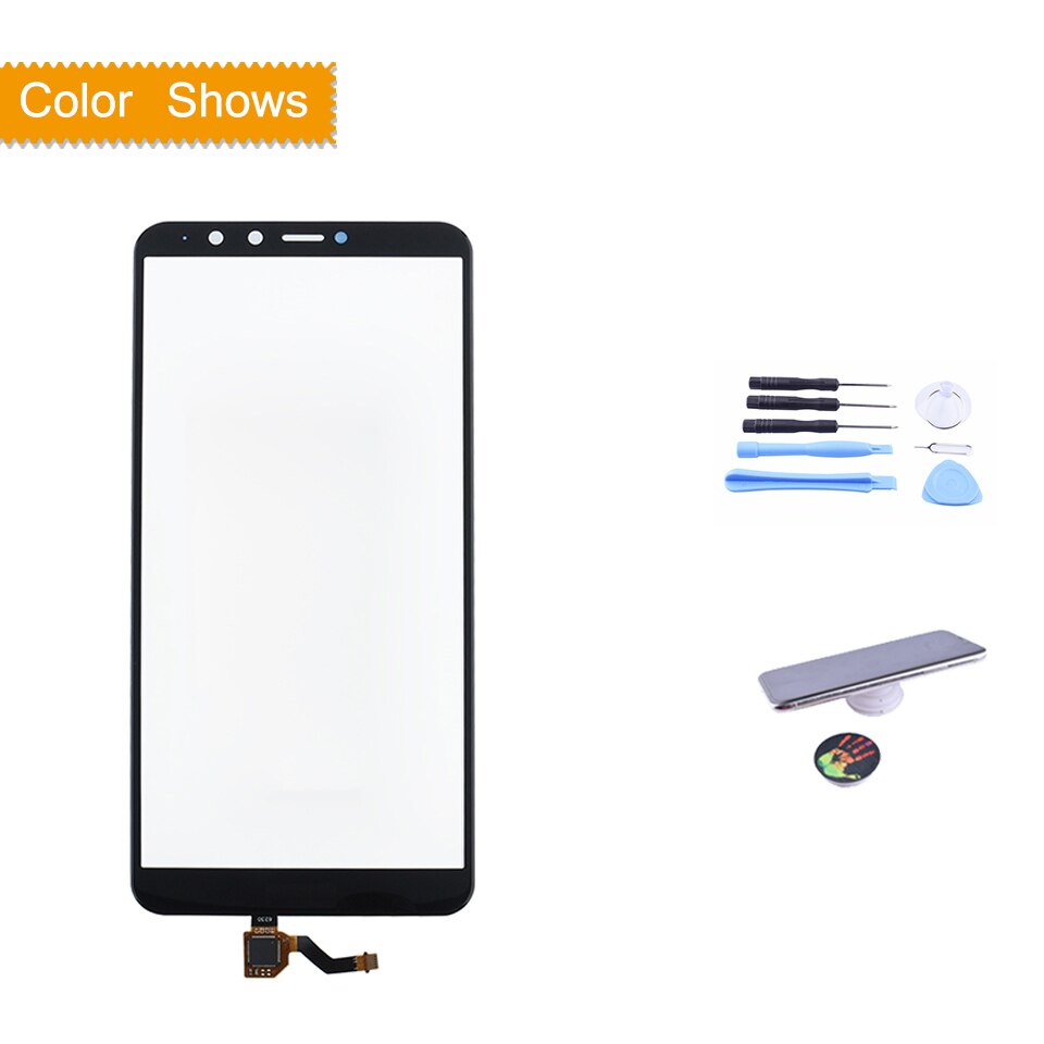 Touchscreen For Huawei Y9 Enjoy 8 Plus Touch Screen FLA-AL00 Touch Panel Sensor Digitizer Front Glass Outer Lens 5.93": black with gift